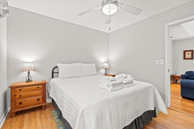 1025 Scaup Ct, Kiawah Island, SC 29455 - bedroom featuring light wood-type flooring and ceiling fan