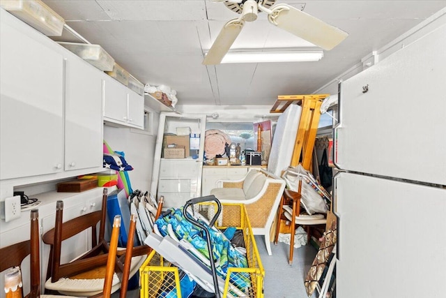 1025 Scaup Ct, Kiawah Island, SC 29455 - garage featuring freestanding refrigerator