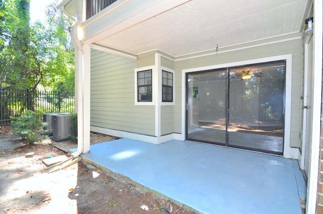 view of patio / terrace with cooling unit