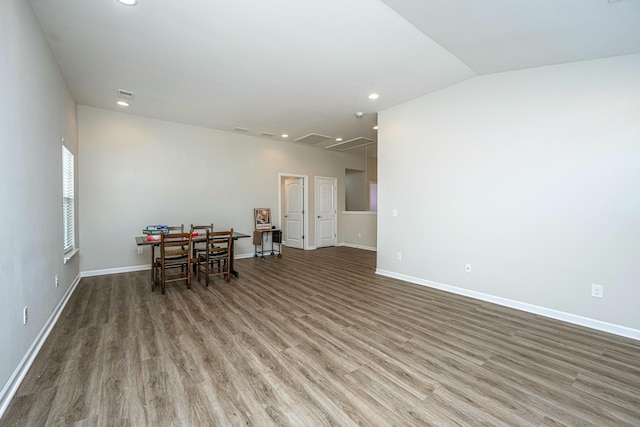 interior space featuring hardwood / wood-style flooring