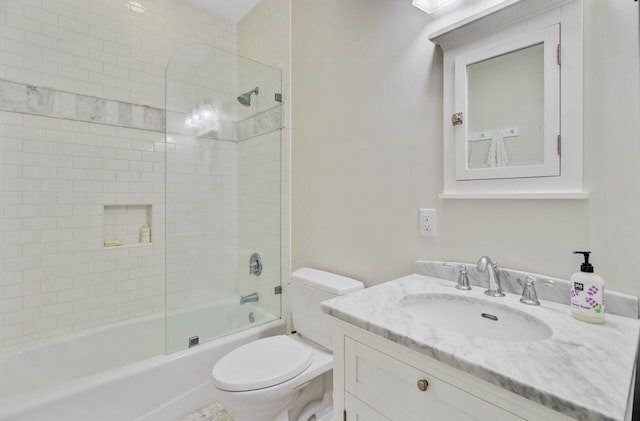 62 Eastlake Rd, Mount Pleasant, SC 29464 - bathroom with toilet, vanity, and tub / shower combination