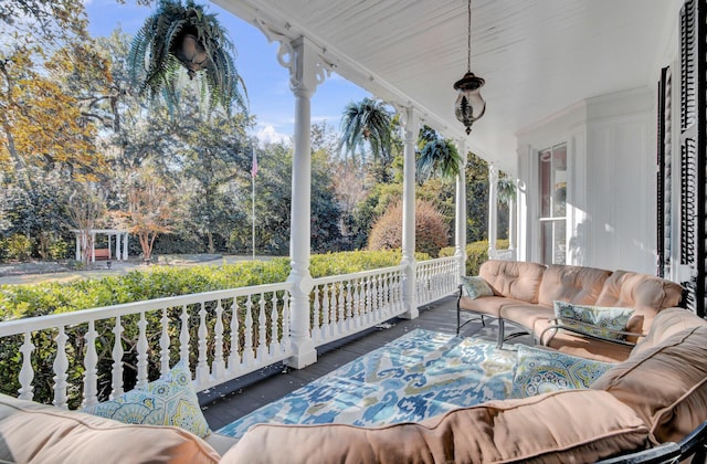 view of sunroom