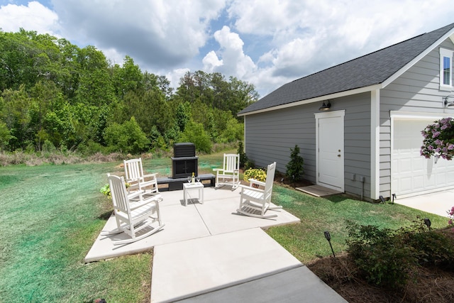 397 Woodgate Way, Summerville, SC 29485 - view of patio with a garage