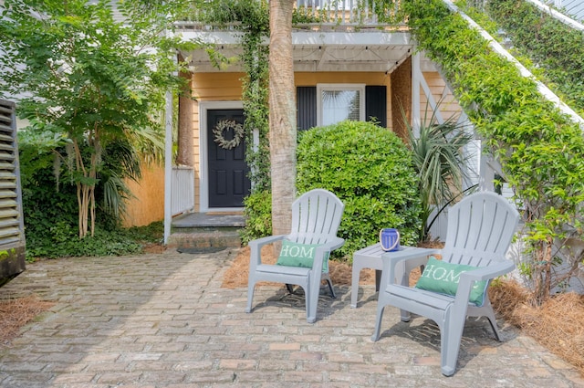 51/2 Kracke St Unit A, Charleston, SC 29403 - doorway to property featuring a patio area