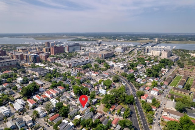 51/2 Kracke St Unit A, Charleston, SC 29403 - aerial view of property's location featuring nearby urban area and a large body of water