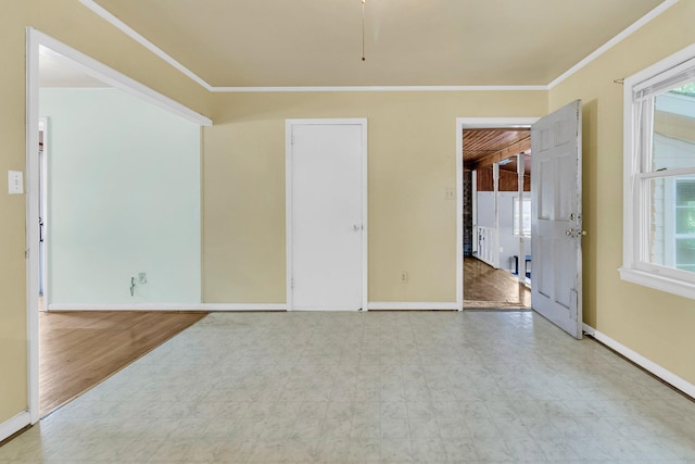 1143 Winborn Dr, Charleston, SC 29412 - spare room with crown molding, tile patterned floors, and baseboards