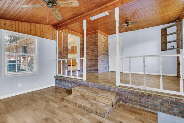 1143 Winborn Dr, Charleston, SC 29412 - interior space with a ceiling fan and covered porch