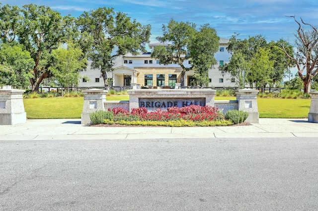 exterior space with a lawn