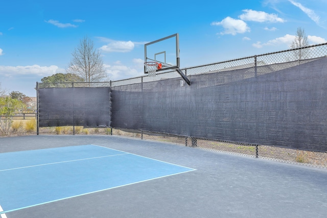 view of sport court