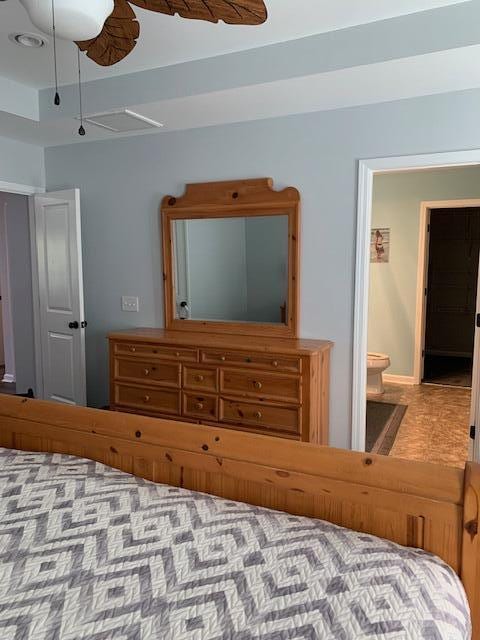 3808 Tupelo Branch Row, Mount Pleasant, SC 29429 - bedroom with attic access and ceiling fan