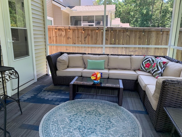 3808 Tupelo Branch Row, Mount Pleasant, SC 29429 - wooden deck featuring outdoor lounge area