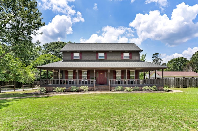 4075 Brown St, Orangeburg, SC 29118 - farmhouse featuring covered porch and roof with shingles