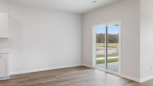 interior space featuring hardwood / wood-style floors