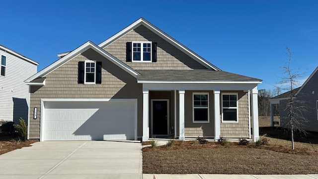 view of front of home featuring a garage