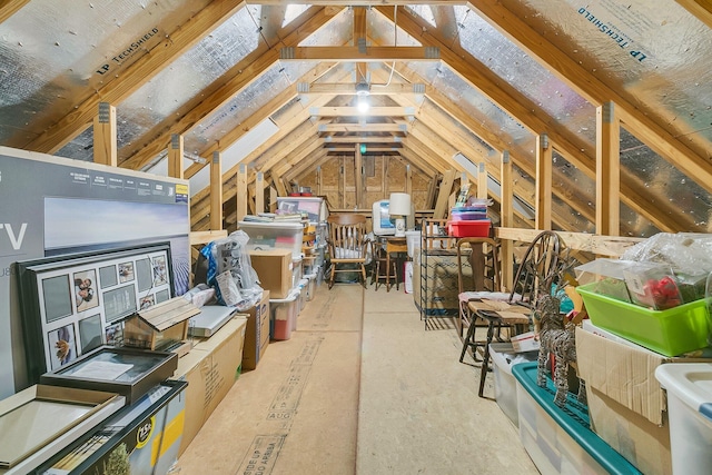 view of attic