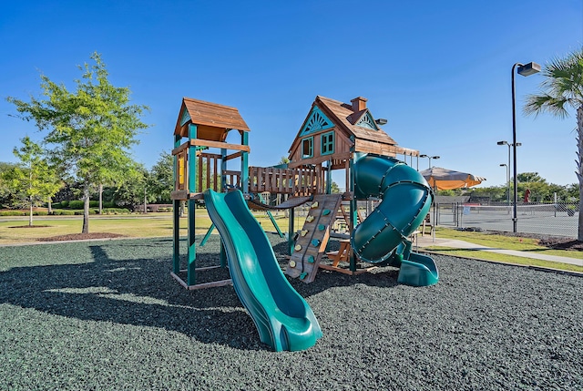 view of communal playground