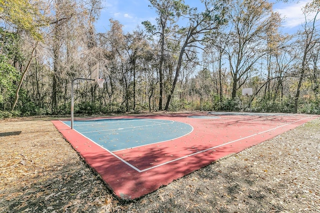 view of sport court