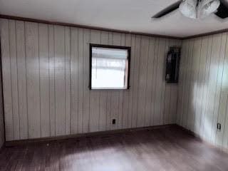 838 Ranch Hill Ln, Saint Stephen, SC 29479 - unfurnished room with wood finished floors and ceiling fan