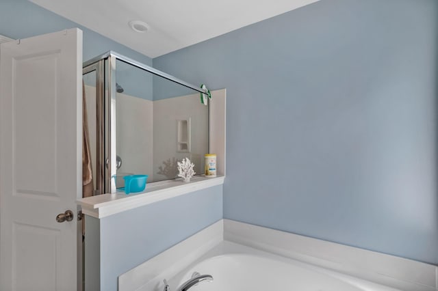 9923 Honeylocust Ln, Ladson, SC 29456 - full bath featuring a bath and a shower with shower door