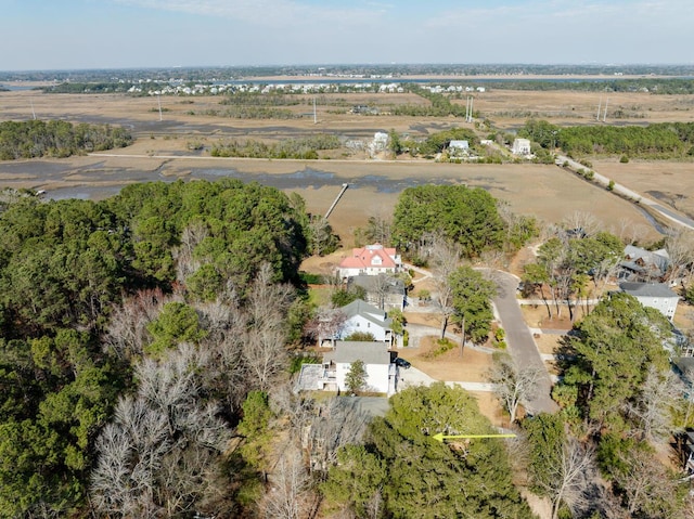 bird's eye view featuring a rural view