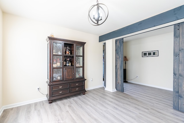137 Salem Creek Dr, Goose Creek, SC 29445 - dining area featuring light wood-style flooring and a chandelier