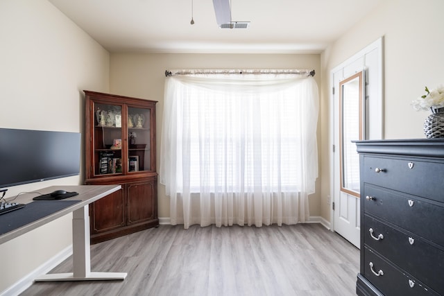 137 Salem Creek Dr, Goose Creek, SC 29445 - office area featuring light wood-type flooring and plenty of natural light