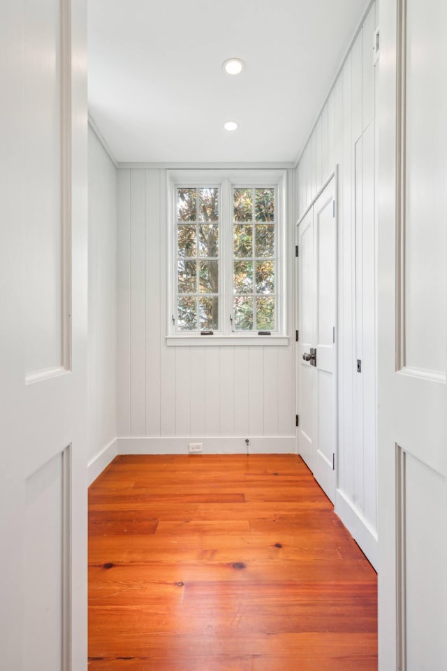 unfurnished room featuring light hardwood / wood-style floors