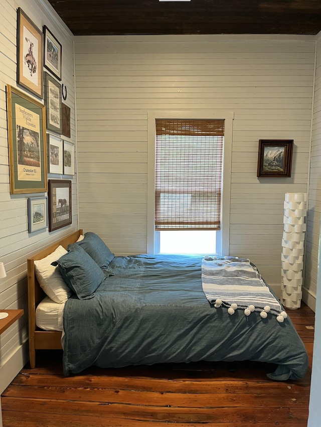 5924 Wagener Rd, Wagener, SC 29164 - bedroom featuring wood walls and wood finished floors