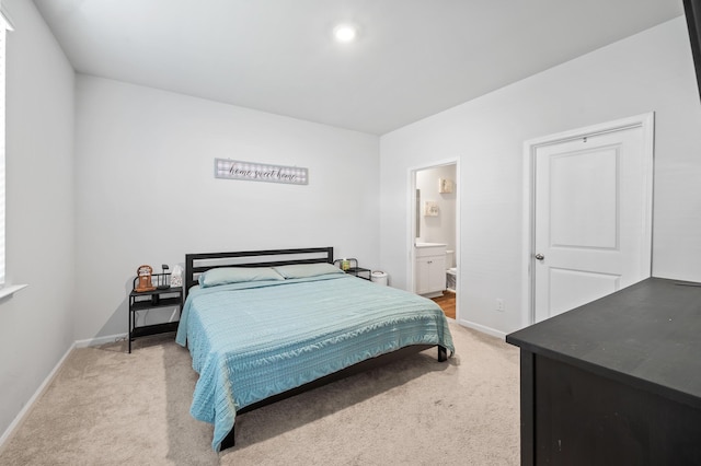 1014 Peridote Way, Ladson, SC 29456 - bedroom featuring light carpet, baseboards, and ensuite bathroom