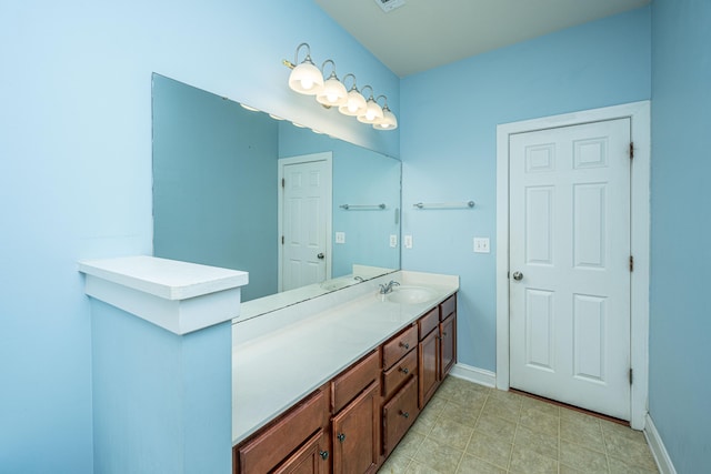 bathroom with vanity