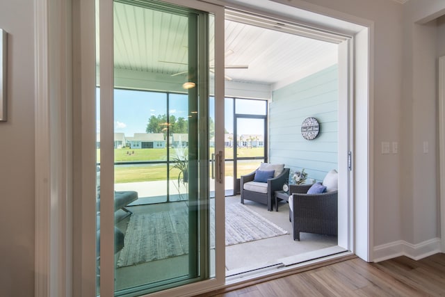 754 Blue Iris Way, Summerville, SC 29486 - entryway with wood finished floors and baseboards
