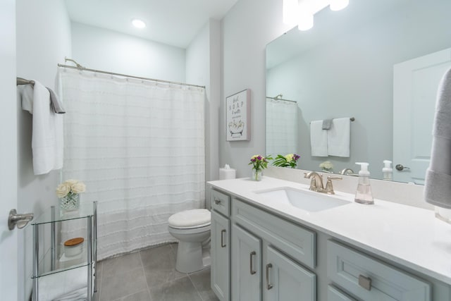 754 Blue Iris Way, Summerville, SC 29486 - bathroom featuring vanity, a shower with shower curtain, and tile patterned flooring