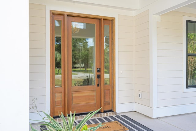 view of entrance to property