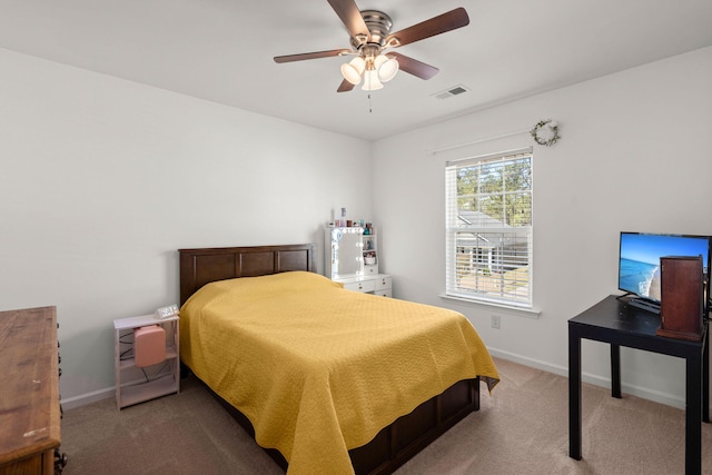 686 Redbud Ln, Summerville, SC 29486 - carpeted bedroom featuring baseboards, ceiling fan, and visible vents