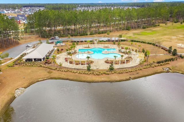 686 Redbud Ln, Summerville, SC 29486 - birds eye view of property with a water view