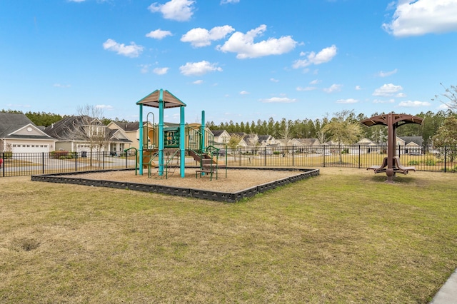 686 Redbud Ln, Summerville, SC 29486 - community jungle gym featuring a residential view, fence, and a yard