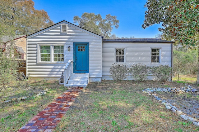 view of front of home featuring entry steps