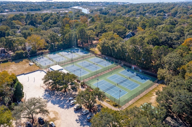 810 Creekside Dr, Mount Pleasant, SC 29464 - bird's eye view with a forest view