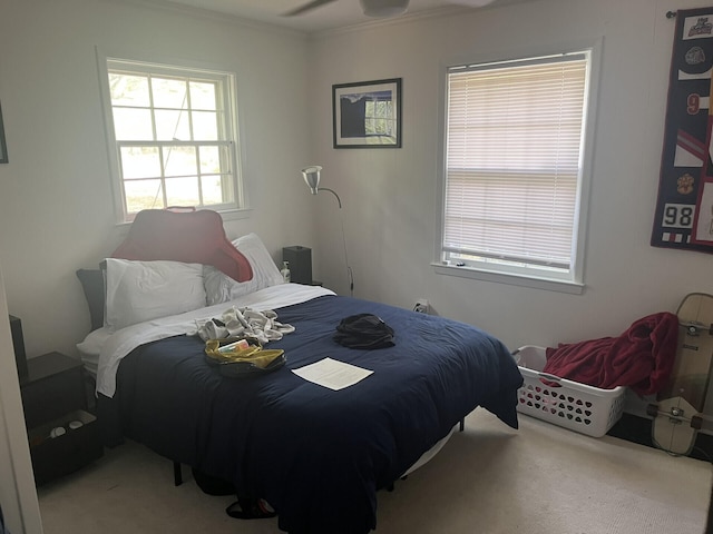 1866 Ashley Hall Rd, Charleston, SC 29407 - bedroom featuring crown molding, multiple windows, and carpet flooring