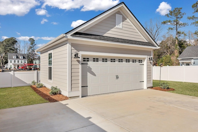 exterior space featuring fence