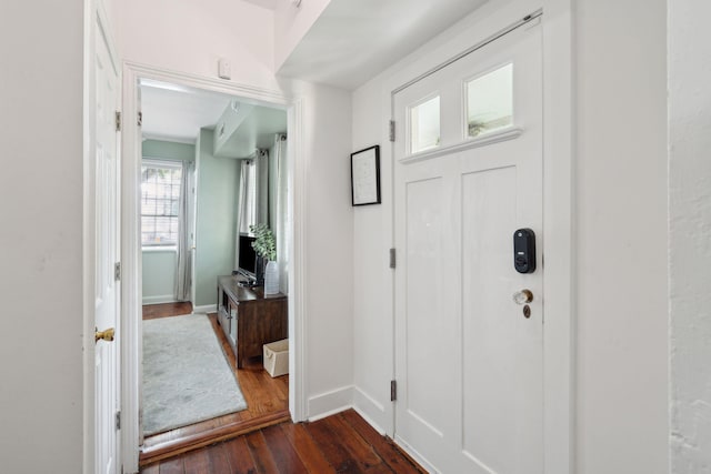 167 Coming St, Charleston, SC 29403 - entrance foyer featuring dark wood-type flooring and baseboards