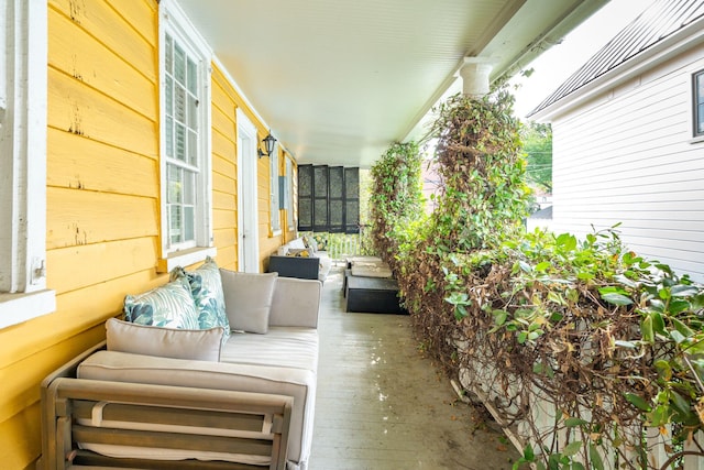 view of patio featuring outdoor lounge area