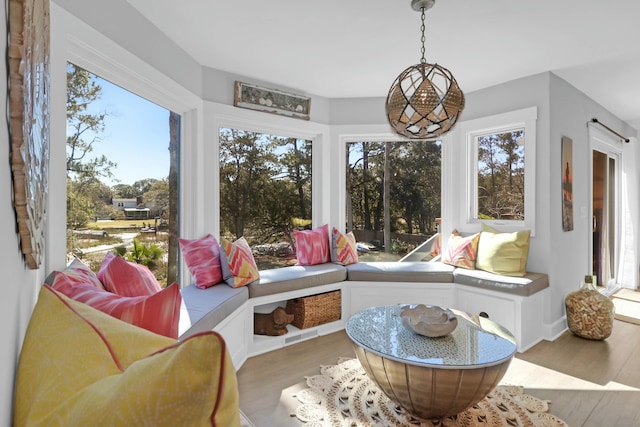 sunroom / solarium featuring visible vents