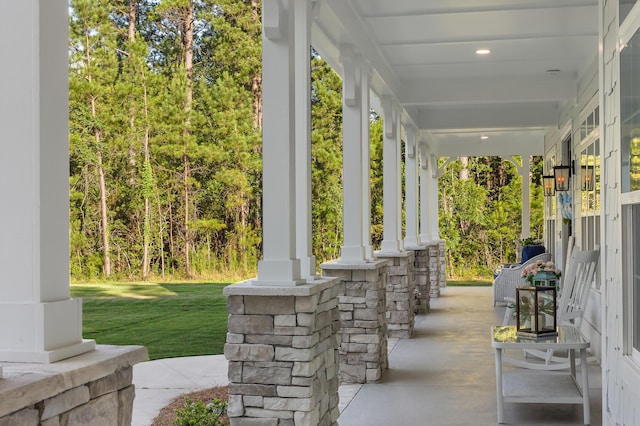 1130 Plantation Overlook Dr, Moncks Corner, SC 29461 - covered porch featuring a lawn