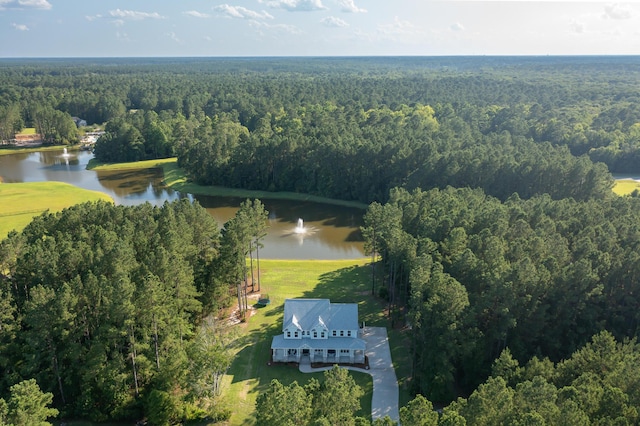1130 Plantation Overlook Dr, Moncks Corner, SC 29461 - drone / aerial view of a heavily wooded area and a nearby body of water