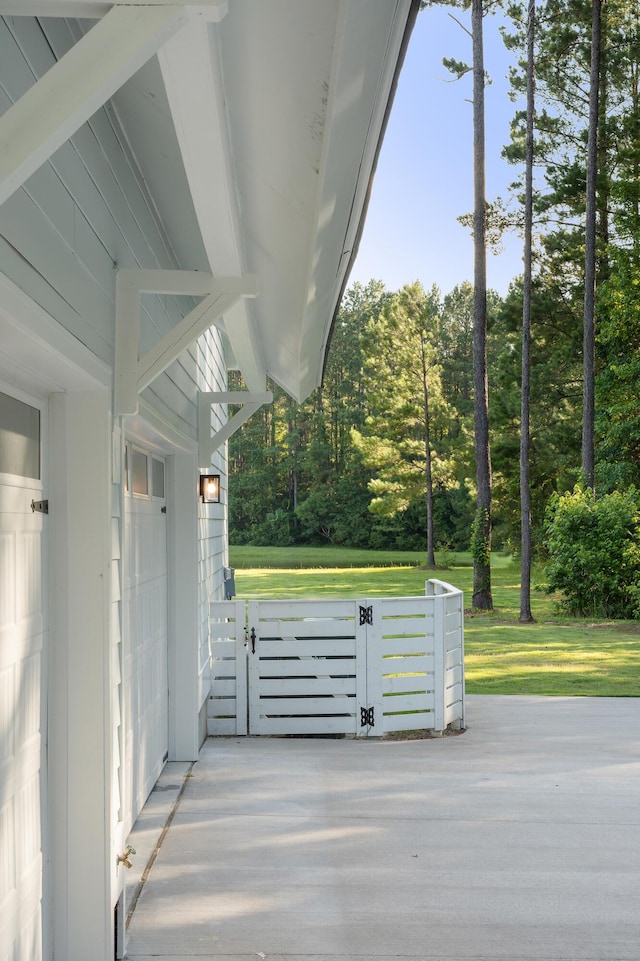 1130 Plantation Overlook Dr, Moncks Corner, SC 29461 - view of patio / terrace with view of wooded area and a gate