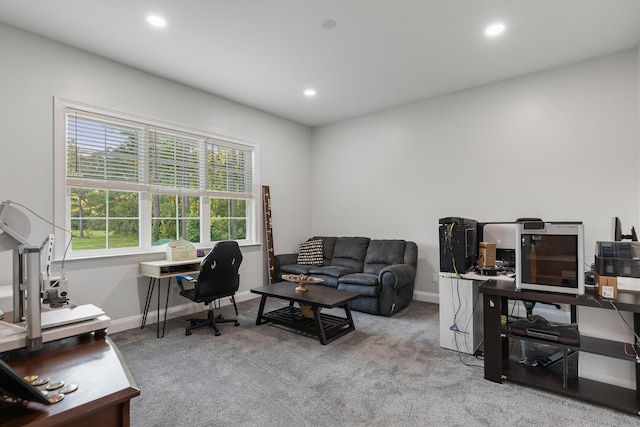 1130 Plantation Overlook Dr, Moncks Corner, SC 29461 - carpeted office featuring baseboards and recessed lighting
