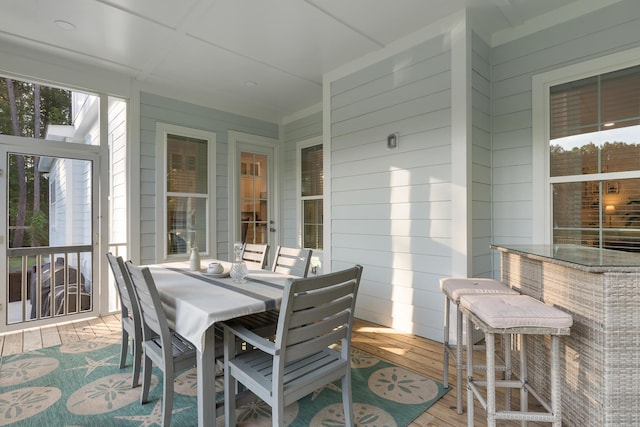 1130 Plantation Overlook Dr, Moncks Corner, SC 29461 - sunroom with outdoor dining space