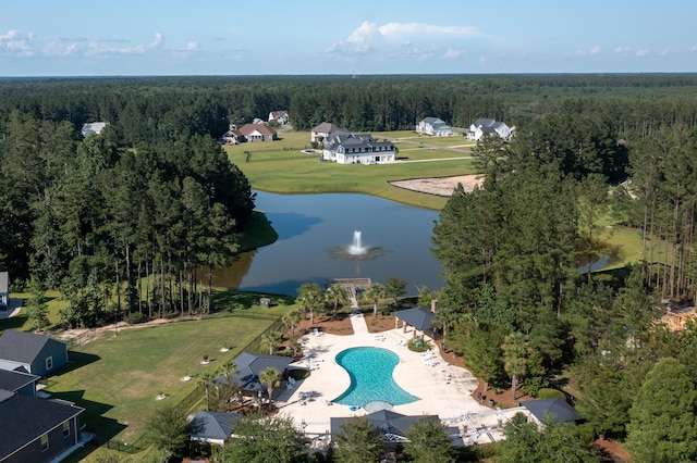 1130 Plantation Overlook Dr, Moncks Corner, SC 29461 - drone / aerial view of a heavily wooded area and a large body of water
