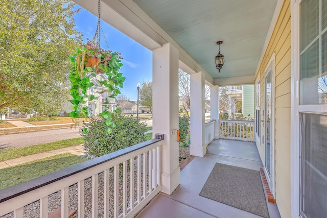 balcony with covered porch